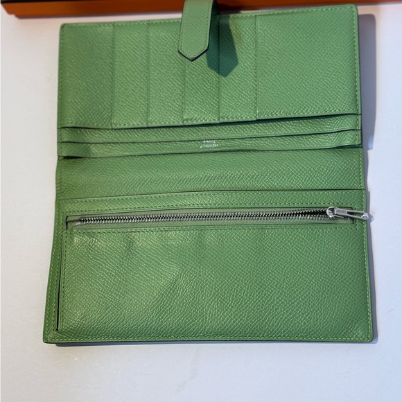 Hermes Bearn Wallet Chevre Mysore Long Authentic - Picture 10 of 14